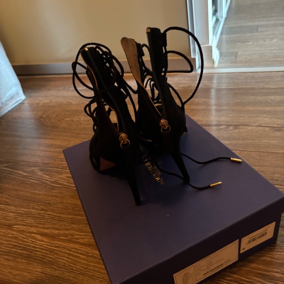 Aquazzura Amazon 105 suede heels - Picture 3 of 6